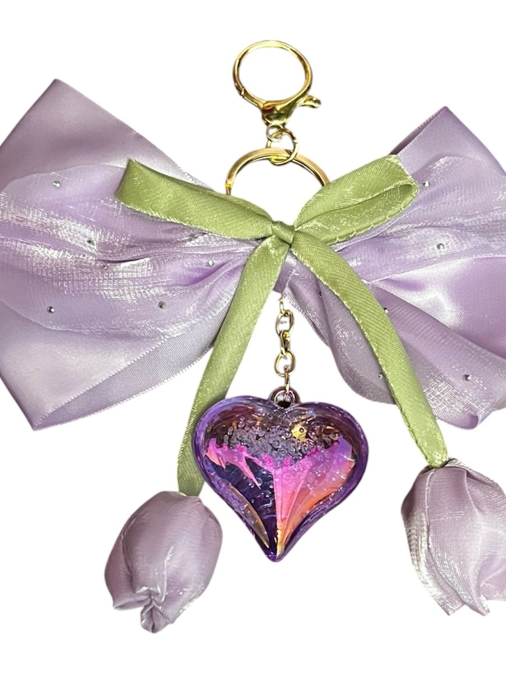 ๐ท The Blossom Affair Oversized Bow Bag Charm ๐ธ Limited Edition โข One of a Kind โข - Picture 3 of 6
